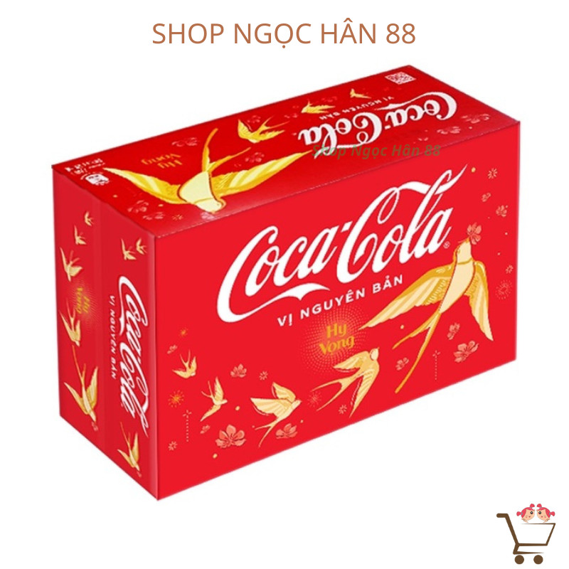 Thùng 24 lon nước ngọt Coca Cola 320ml/235ml
