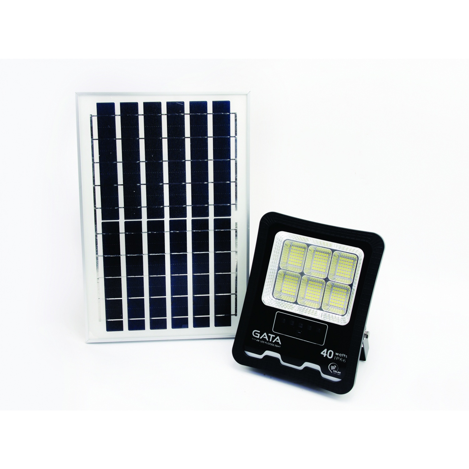 Global House GATA โคมฟลัดไลท์โซลาร์เซลล์ LED 40W แสงเดย์ไลท์ รับประกันของเเท้! ราคา 1,176 บาท*ส่งฟรี