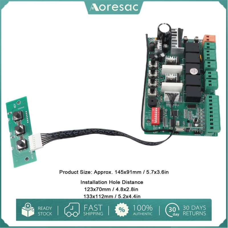 Aoresac cửa điều khiển động cơ Board cửa điện động cơ bảng mạch 10A cầu chì hiệu quả lái xe cho thiết bị mở cửa