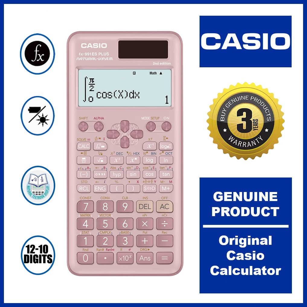 Original Casio Scientific Calculator FX-991ES Plus FX-82MS Calculators Suitable for Professional Use By Students Genuine