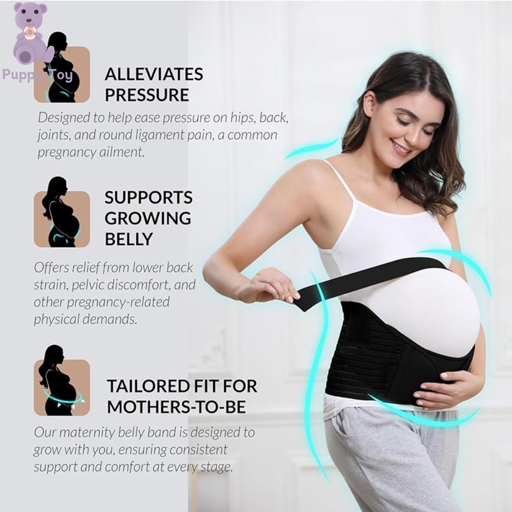 TESDFD Thoáng khí Thắt lưng cho phụ nữ mang thai Có thể điều chỉnh Thoải mái Đai hỗ trợ bụng Vừa vặn Mềm mại Đai bụng cho bà bầu Trước khi sinh