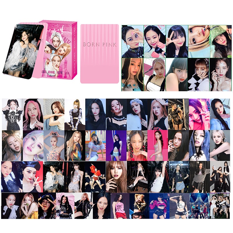 55Pcs/Set Portable Lomo Cards Album Postcards New Jeans En Kpop Photocards