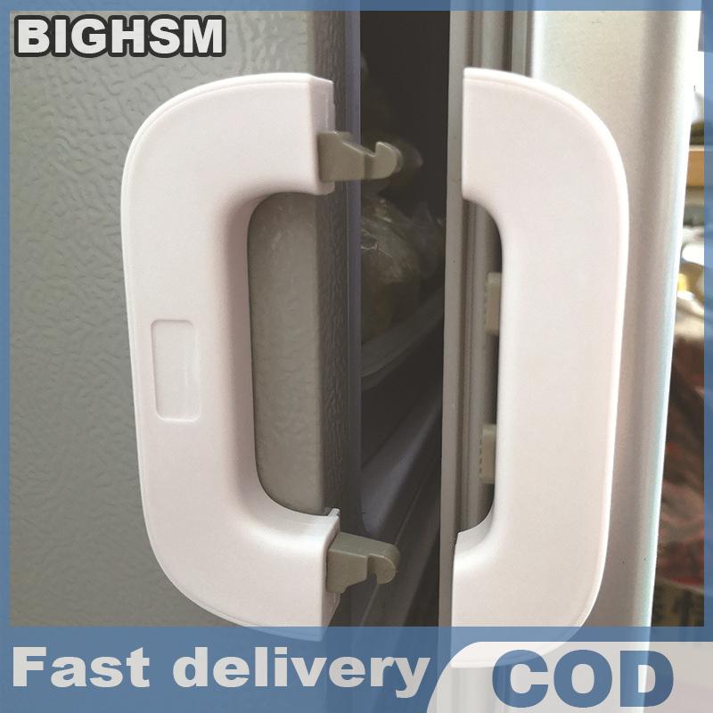 BIGHSM ตัวล็อคนิรภัยสำหรับลิ้นชักประตูตู้เย็นตัวล็อกนิรภัยสำหรับตู้เด็ก