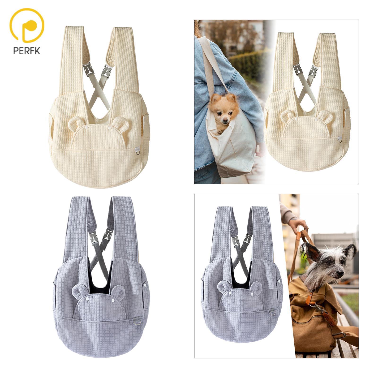 Pet Dog Carrier Bag Pet Travel Bag Adjustable Stylish Lightweight Soft Multipurpose for Kittens Outdoor Travel Hiking Camping