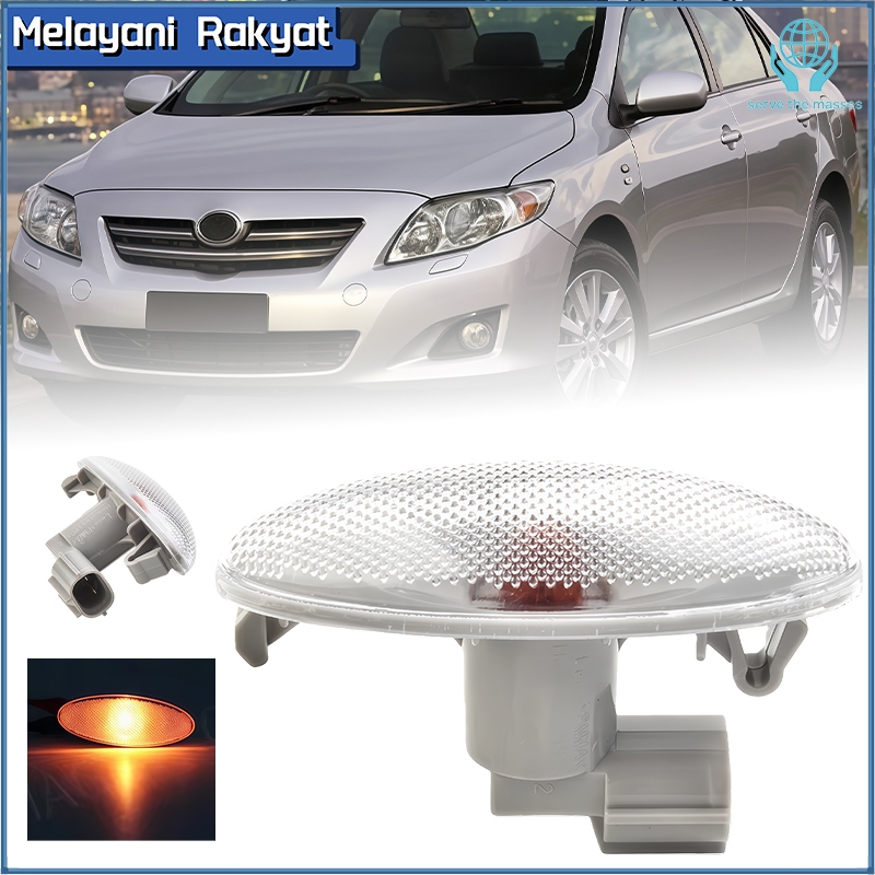Premium 12V Led Side Turn Signal Lights Aerodynamic Slebor Design for Toyota Vios Bakpao All New Yaris Harga 45,000 rupiah*Gratis Ongkir