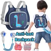 Toddler Safety Leash & Wrist Link - Anti-Lost Backpack Set