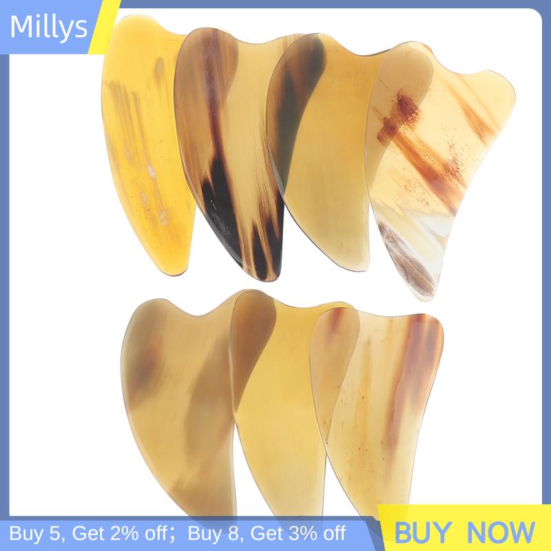 Millys Dụng cụ cạo ván gua SHA sừng bò tự nhiên mát xa cạo cơ thể nâng cổ mặt