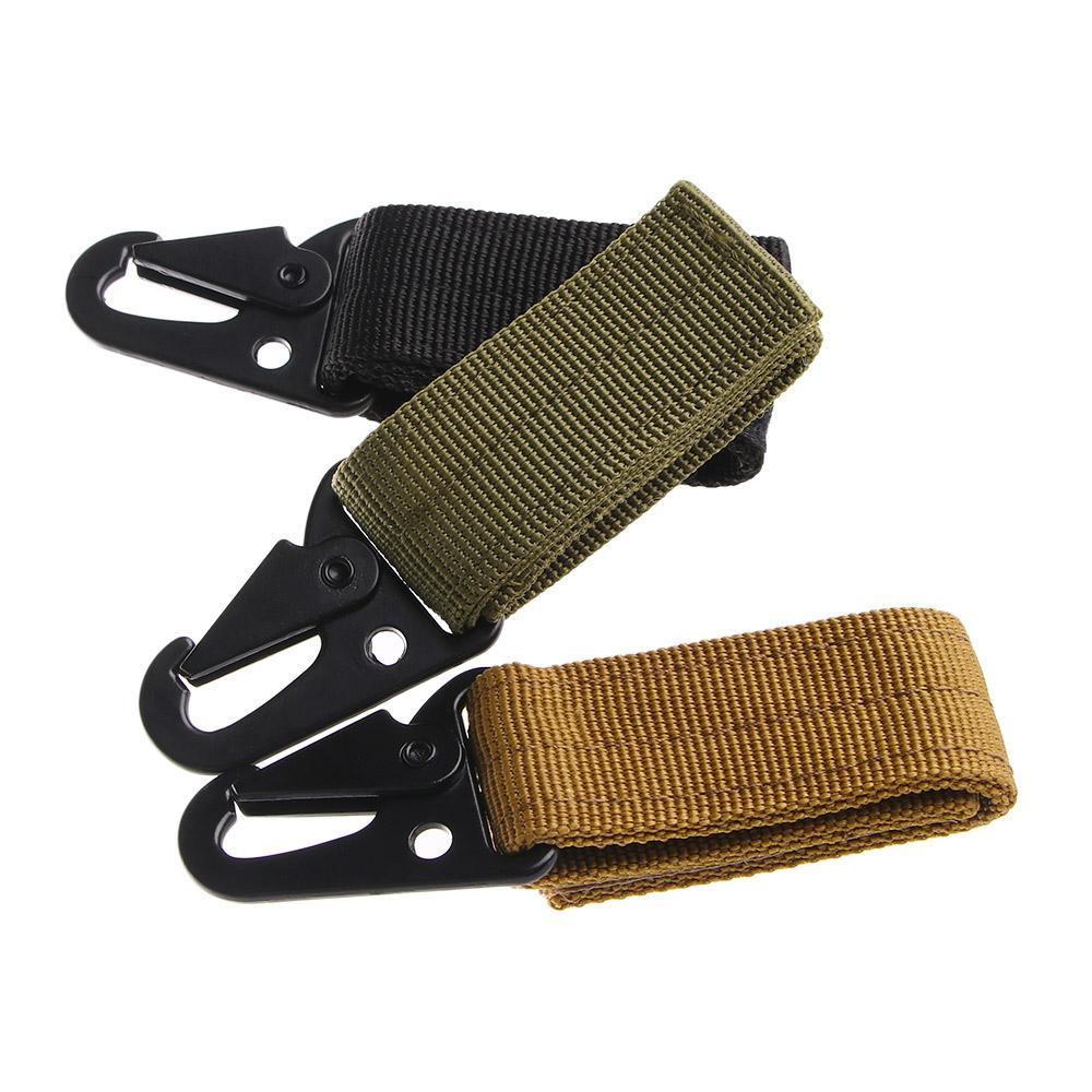 IIIDU Outdoor Strap Nylon Hanging Belt Carabiner Clip Molle Buckle Key Hook