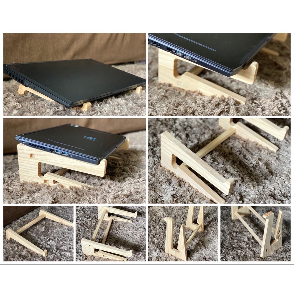 laptop stand laptop accessories laptop stand holder Wooden Laptop Riser / Laptop Wood Stand