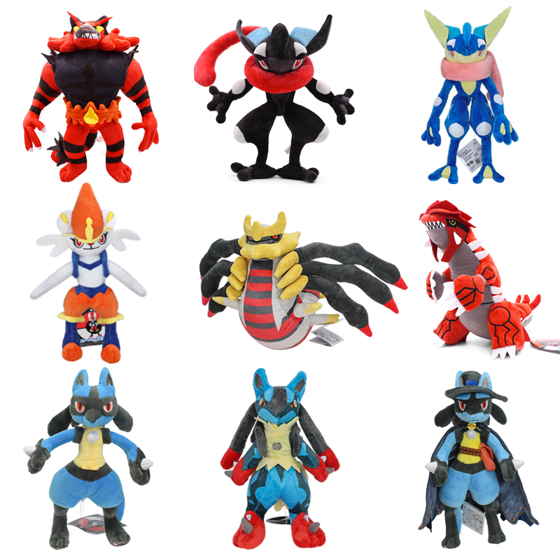 Phim Hoạt Hình Thú nhồi bông Pokemon Lucario Groudon Greninja Cinderace Incineroar Nguồn Gốc Forme G