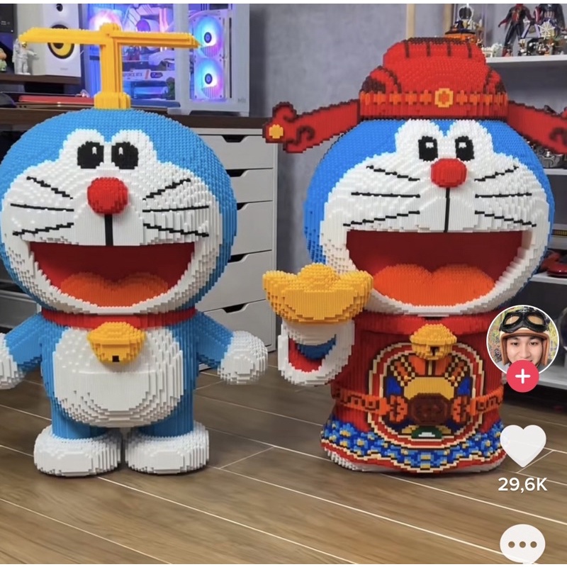 91CM Doraemon thần tài và chong chóng tre lego
