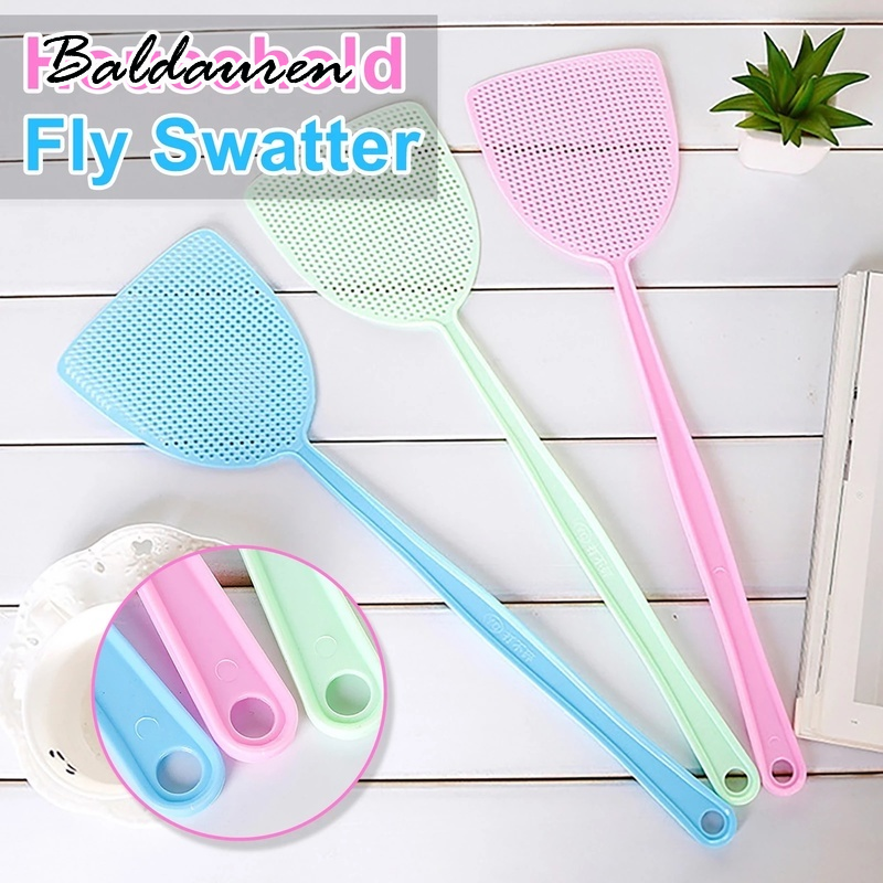 BALDAUREN พลาสติก PP Soft Fly TRAP longhandle smoothed Color Super strong KITCHEN Utility ราคา 10 บาท*ส่งฟรี