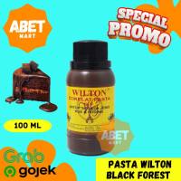 Wilton Cokelat Pasta Black Forest 100Gr - 100 G Perasa Pewarna Makanan Kue Roti Puding Pak Pcs
