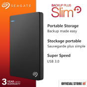Seagate Backup Plus Slim External Hard Drive - 1TB