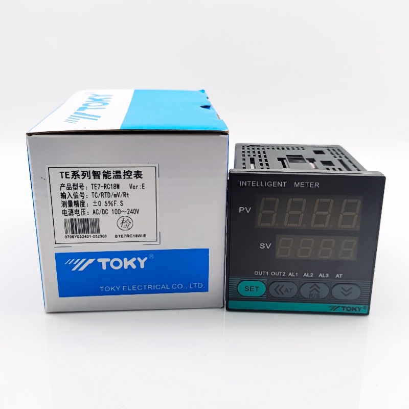 TE7-RC18W | Bộ Điều Khiển Nhiệt Độ TOKY - Tùy Chọn Khác TE7-RB10W TE7-SC18W TE7-DC18W | Rail DIN | Phạm Vi 0~999°C | Độ Chính Xác Cao