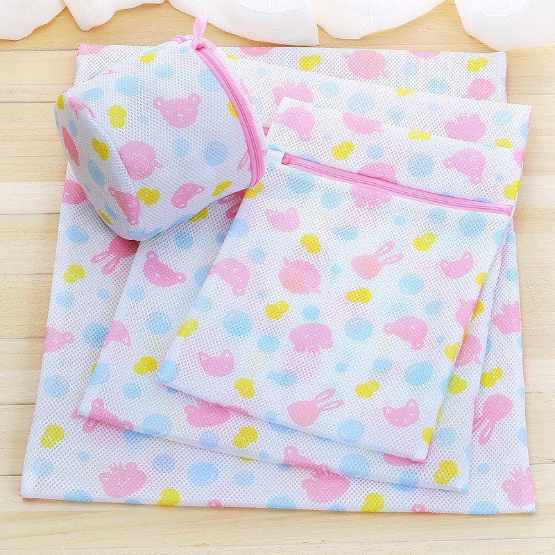 Túi giặt đồ máy giặt hình hoa set 5 chiếc - ThingKids