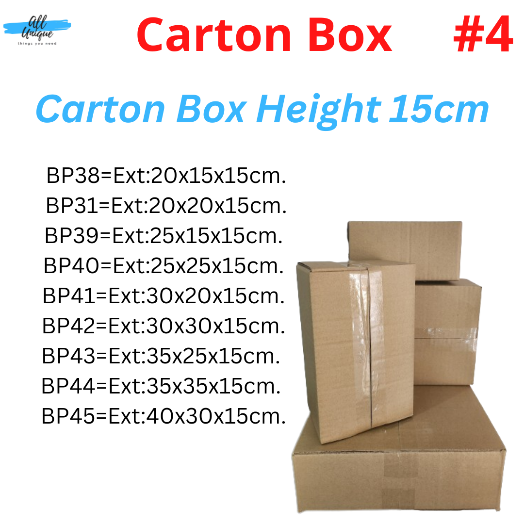 Carton Box #4-Packing Box-Pizza Box-Courier Box-Kotak-Gift Box