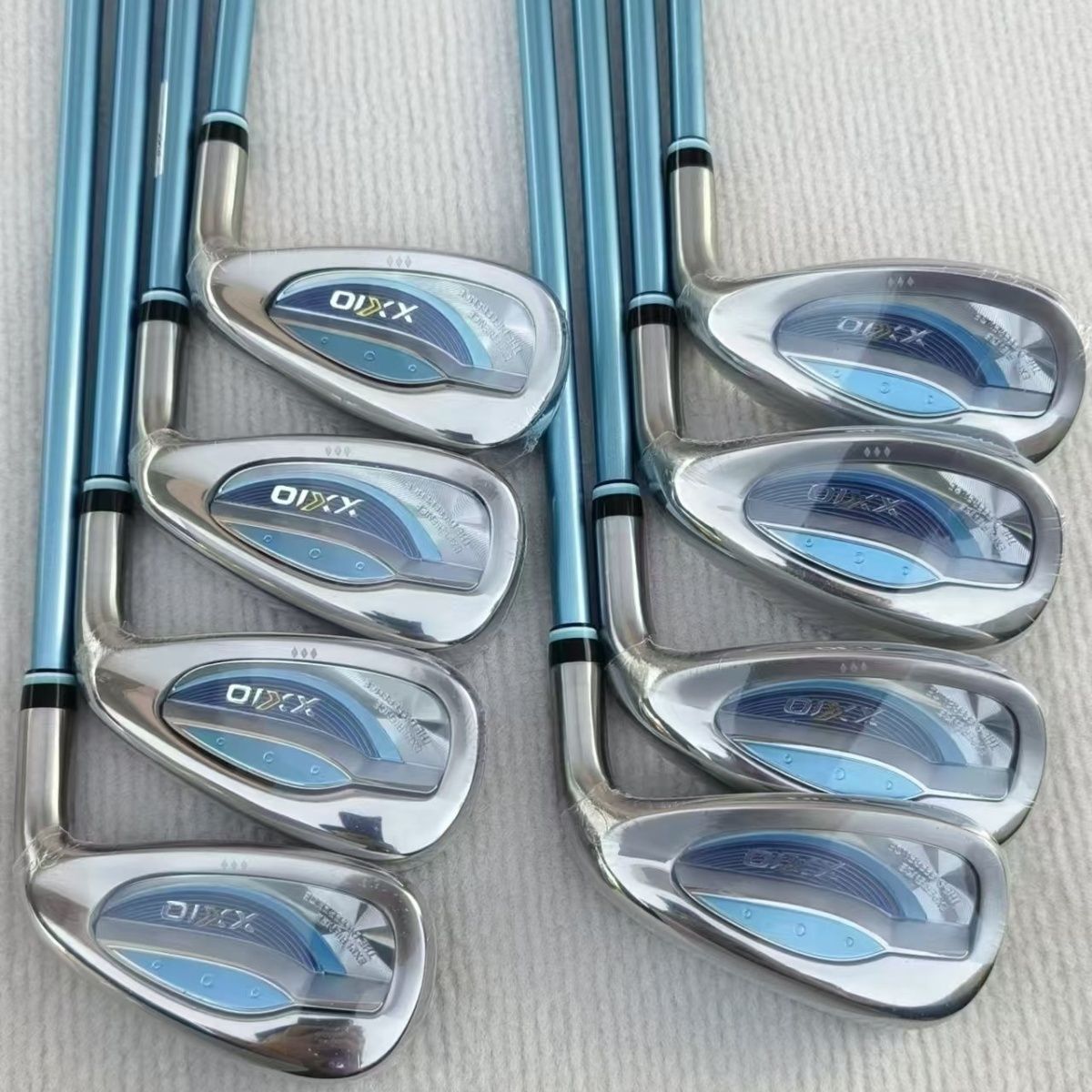Blue XXIO MP1300 New Womens Golf Clubs Golf Irons Set 5-9 A S P 8 Pcs Clubs Irons L Flex Graphite Shaft and Headcover · v11