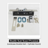 Kunci Pintu Swing Sliding Aluminium 1 Set Kecil 5123 4123 WELDOM Untuk Pintu Aluminium
