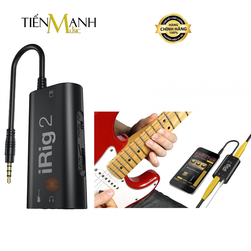 [Chính Hãng] Soundcard Thu Âm LiveStream IK Multimedia iRig 2 Cho Điện Thoại Kết Nối Guitar Pickup Audio Interface Live