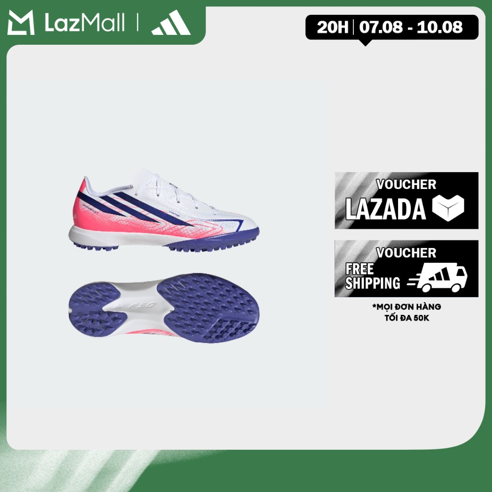 adidas Bóng đá Giày Đá Bóng Turf F50 Hyperfast League Dành Cho Trẻ Em Trẻ em trắng KK1321