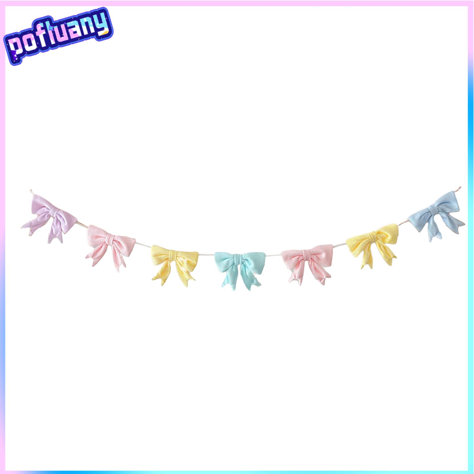 Festive Party Decoration Durable Velvet Garland Easter Pastel Velvet Bow Garland Decoration for Table Door Mantel Window – Spring Party Supplies Banner for Easter Festival and Home Decor ราคา 544 บาท*ส่งฟรี