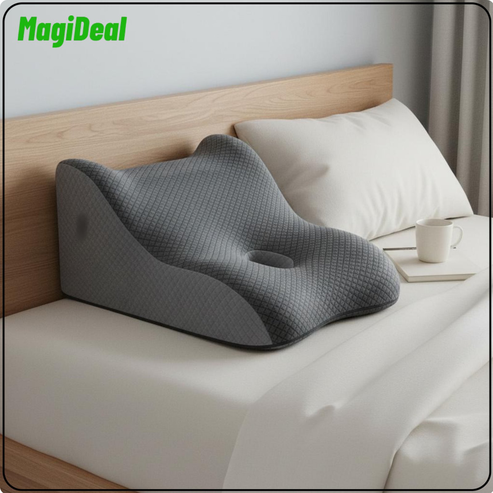 MagiDeal Multi-Purpose Contoured Back Support Cushion Pressure Relief Ergonomic Bed Incline Breathable Cover Bedding Accessory 30° Incline for Women ราคา 2,310 บาท*ส่งฟรี