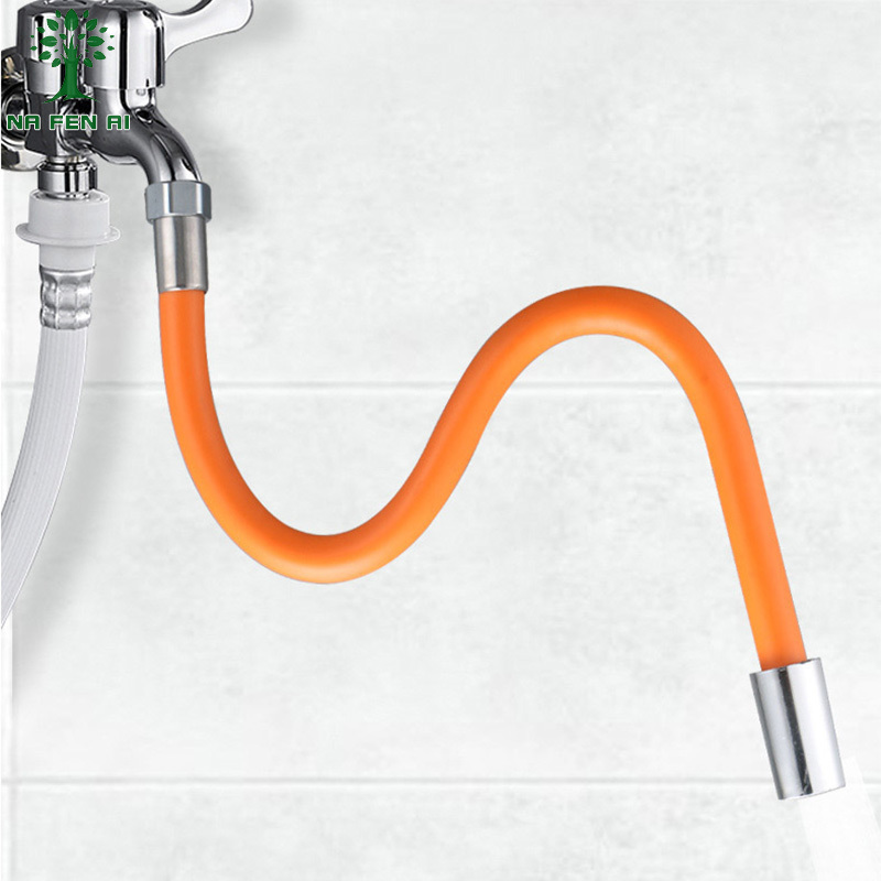 Household faucet splash proof spreader kitchen bathroom universal rotation can be shaped splash proof artifact extension pipe