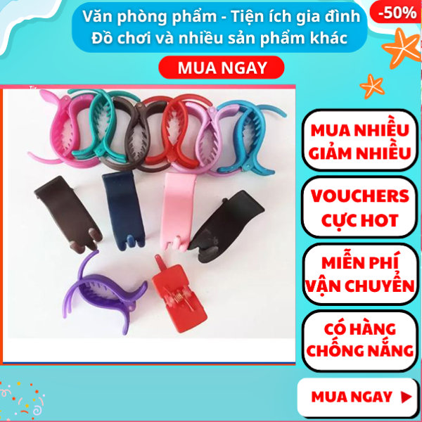 Combo 5 kẹp càng cua 3 răng ✅ FREESHIP 🚛 Combo 5 kẹp càng cua 3 răng màu ngẫu nhiên giá rẻ cực xinh - Aplusmart