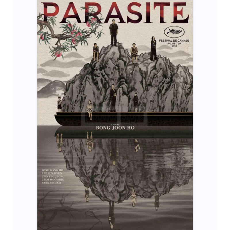 Classical Popular Korean Plot Movies Parasite Poster And Prints Canvas Painting Wall Art Pictures Home Room Decor