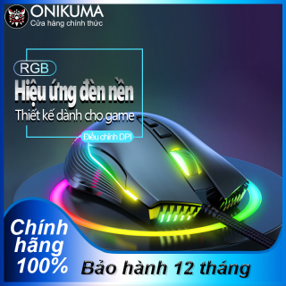 ONIKUMA CW905 Chuột Chơi Game Có Dây Đèn Led RGB Cho Máy Tính Xách Tay, Máy Tính Để Bàn, PC - Bảo Hành 24 Tháng thumbnail