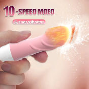 10 Speed G-Spot Vibrator for Women - Clitoral & Vaginal Stimulation