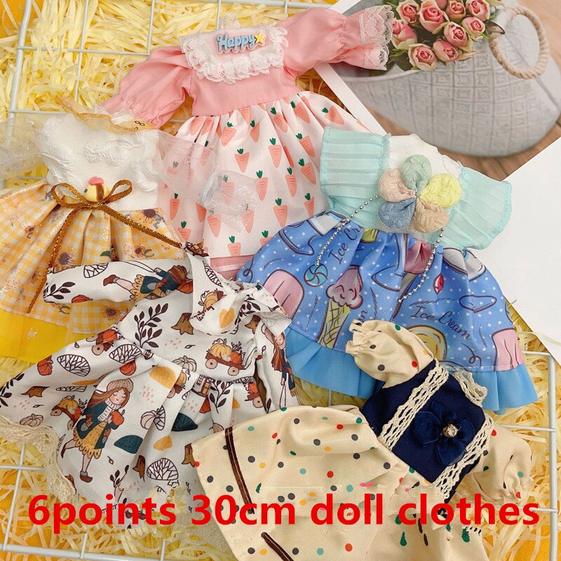 New 30Cm BJD Doll Clothes Joint Doll Essories For 12 Inch Skirt Suit Girls