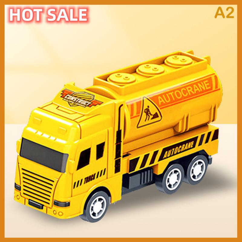 🔥🔥🔥zhonghua1 Đồ chơi trẻ em: Mô hình xe vệ sinh quán tính, xe kéo lùi, xe công binh quân sự, xe cứu hỏa – Đồ chơi bé trai, quà tặng cho trẻ em - 8