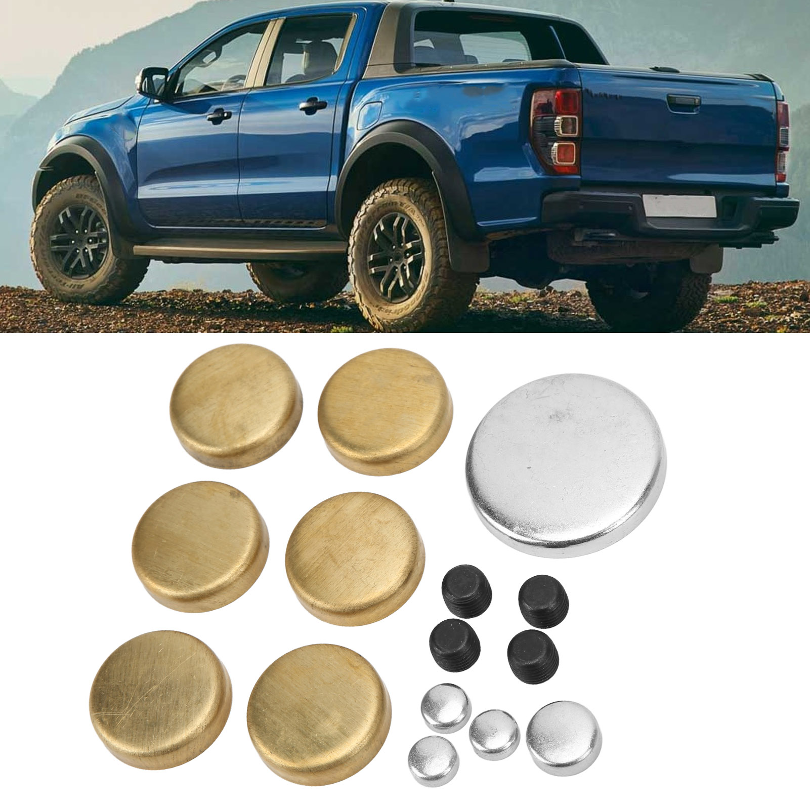 Brass Freeze cắm kit thay thế cho động cơ 255ci 260ci 289ci 302ci 351ci MPE? 108br mở rộng cắm Brass động cơ cắm