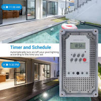 Digital Timer Box LCD Display 20 ON OFF Pool Pump Timer for Heater Filter Motor