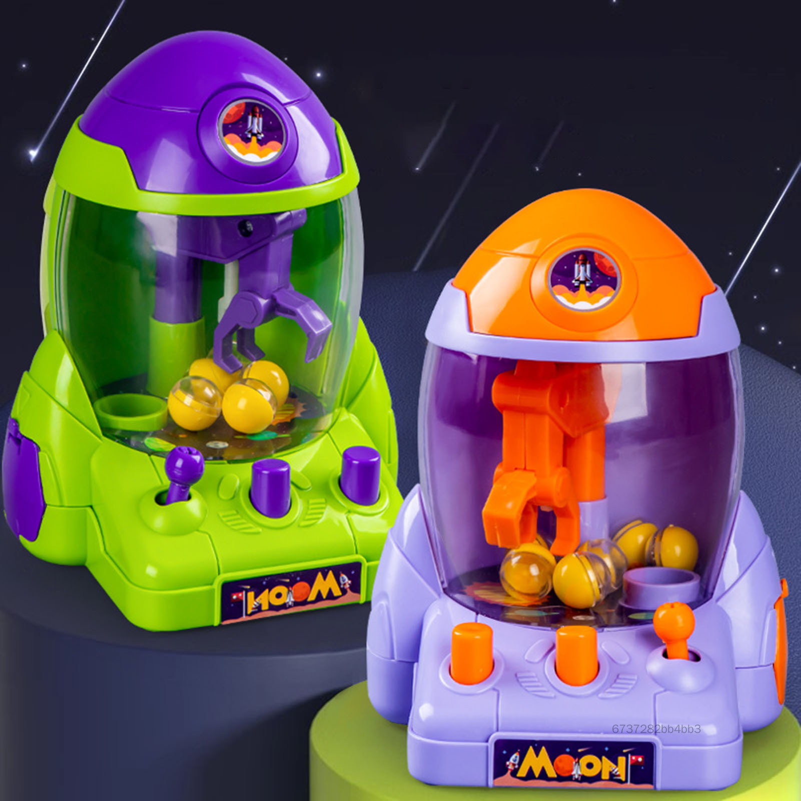 Tên lửa mini Claw Machine Đồ chơi Máy lấy viên nang sáng tạo Đồ chơi tương tác cho trẻ em Con trai Con gái Quà tặng sinh nhật Giáng sinh M-Kiss-VN