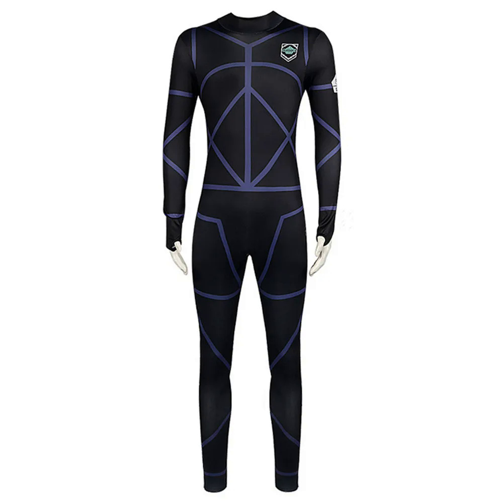 Anime màu xanh khóa cosplay nagi seishiro trang phục trắng đen áo bóng đá Jumpsuit bodysuit Hallowee