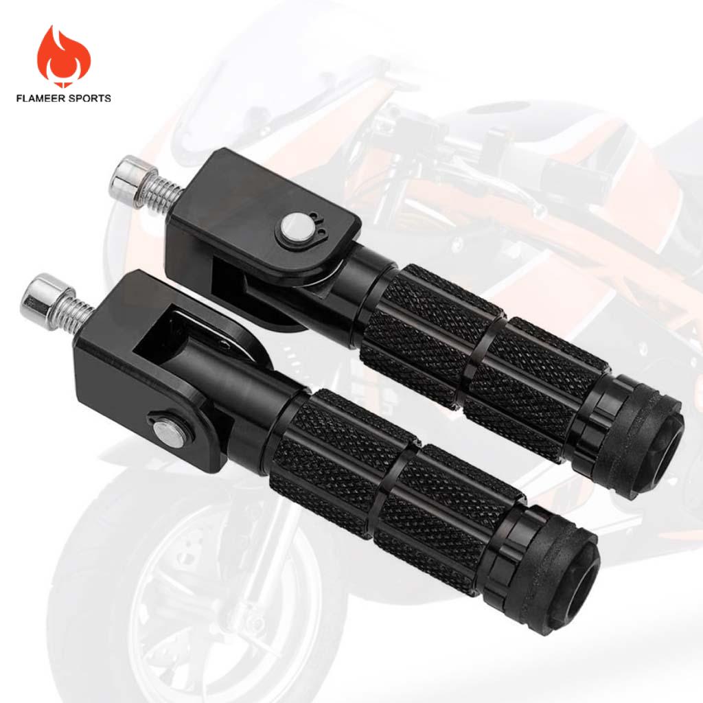 Flameer 2 chiếc bàn đạp Tấm Kê chân xe máy 8mm hỗ trợ vùng chân để chân