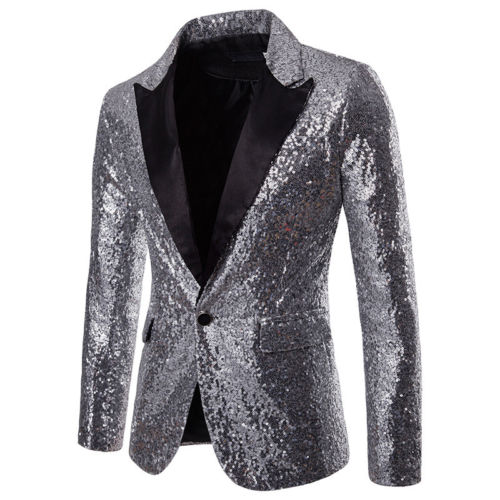 Mens black and hot sale gold blazer jacket