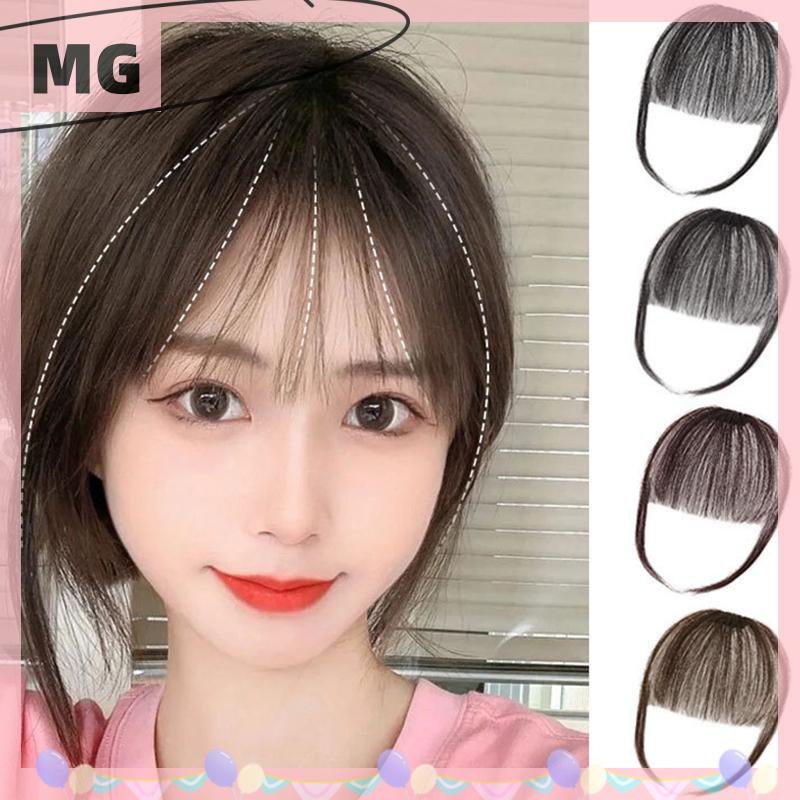 【Magical House】 [ New Hot Fashion] Giả Vô Hình Tổng Hợp Bangs Phía Trước Rìa Clip Trong Tóc Mảnh Không Khí Bangs Sợi Tốt Tóc Phụ Kiện Tạo Kiểu Tóc Hairpieces