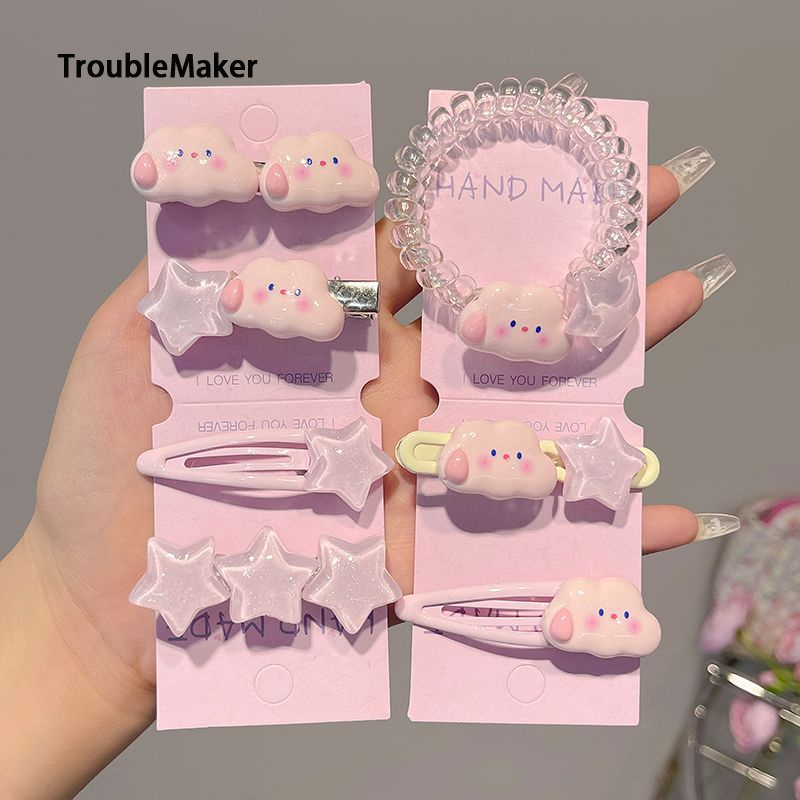 TroubleMaker baby hair clips Cloud / Star / Cute Pink Cloud ราคา 9 บาท*ส่งฟรี