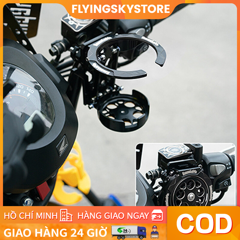 Onemetertomj Phong Cách Mới Chung Xe Máy Giá Đỡ Cốc Sửa Đổi Phụ Kiện Có Thể Gập Lại Và Xoay Cốc Nước Bình Ấm Siêu Tốc Giá Đỡ EN