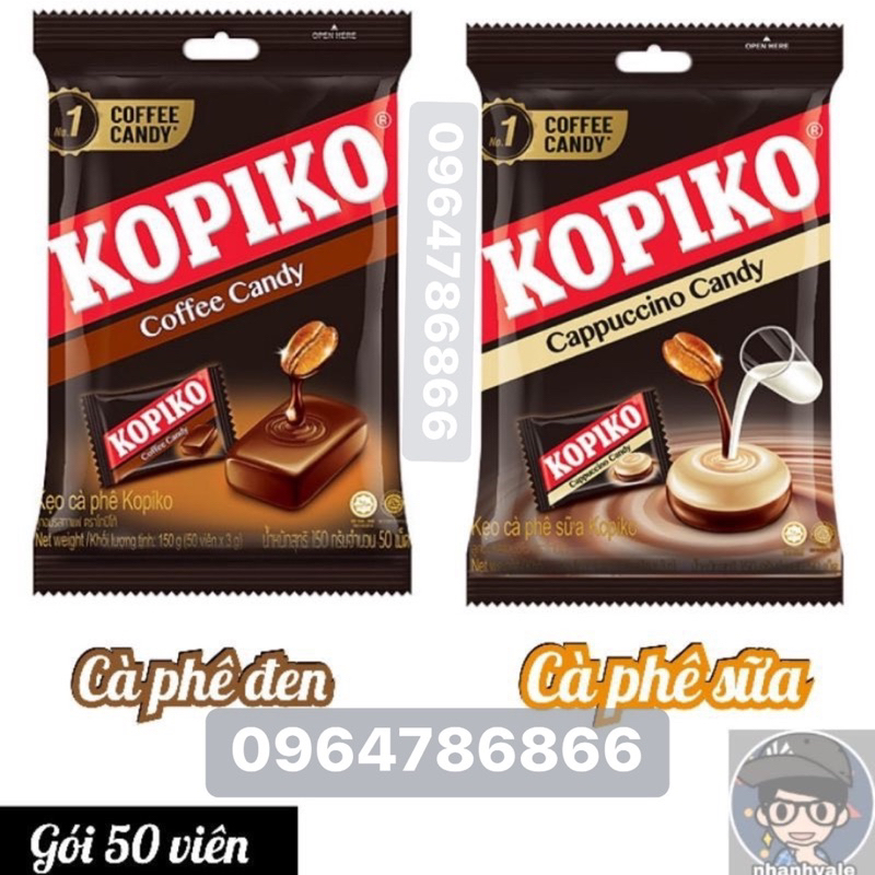 Kẹo hương cà phê Kopiko bịch 150g thơm vị cafe