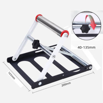 Giá đỡ phôi có con lăn, giá đỡ nhôm sắt inox - con lăn có vòng bi hàng xịn,Cơ sở màu đen