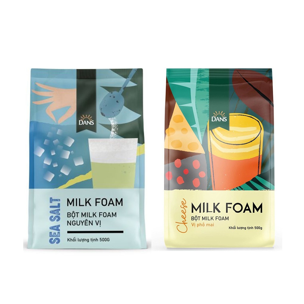 Bột milk foam dans gói 500g