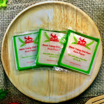 Bánh Tráng Cuốn Chả Ram Sachi Chiên Giòn Rụm - Loại Dễ Cuốn 100Gr/Bịch