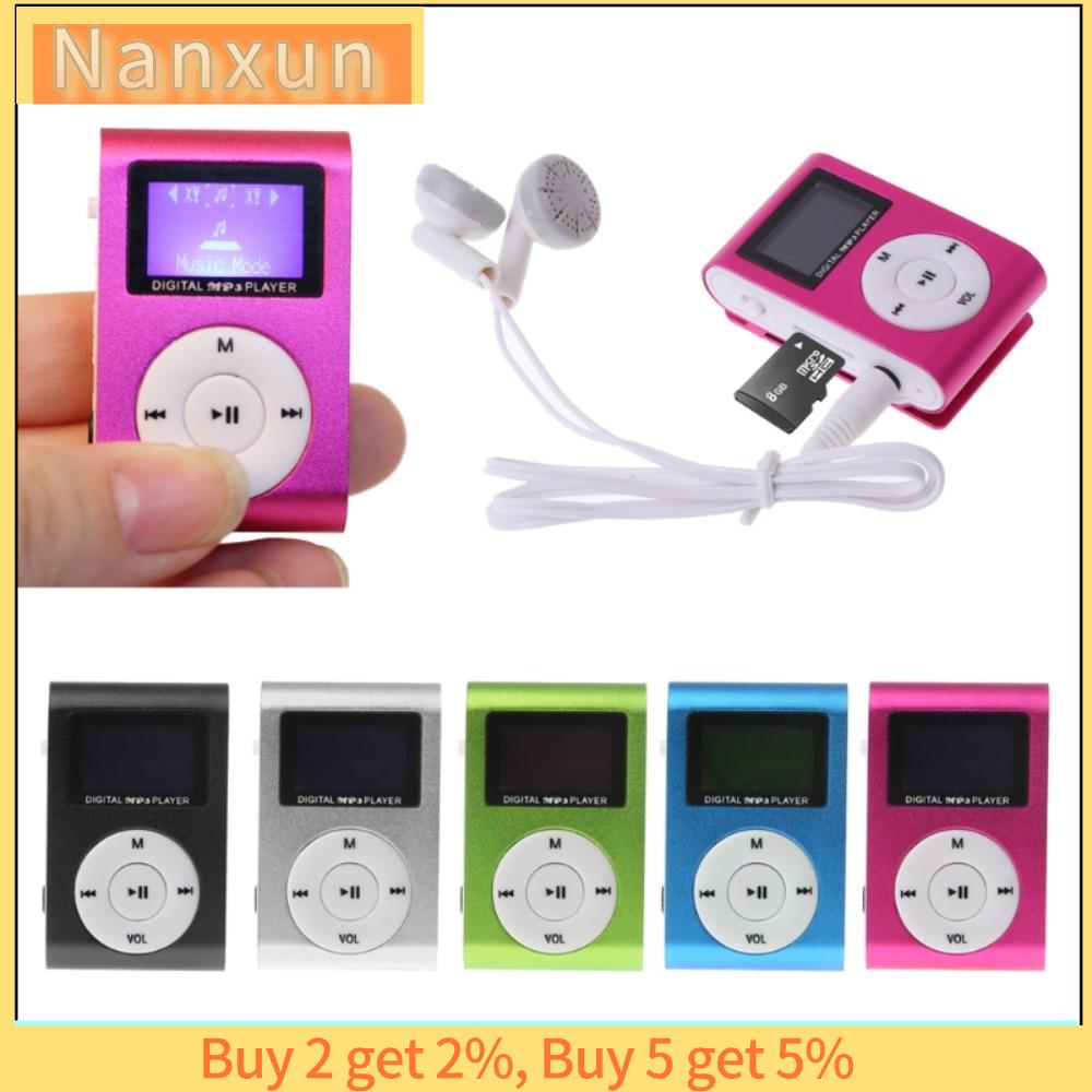 NWSJ Mini Khe Cắm Thẻ Nhớ TF Kỹ thuật số  loại Clip Màn Hình LCD Âm nhạc Phương Tiện Truyền Thông MP3 Máy Nghe Nhạc