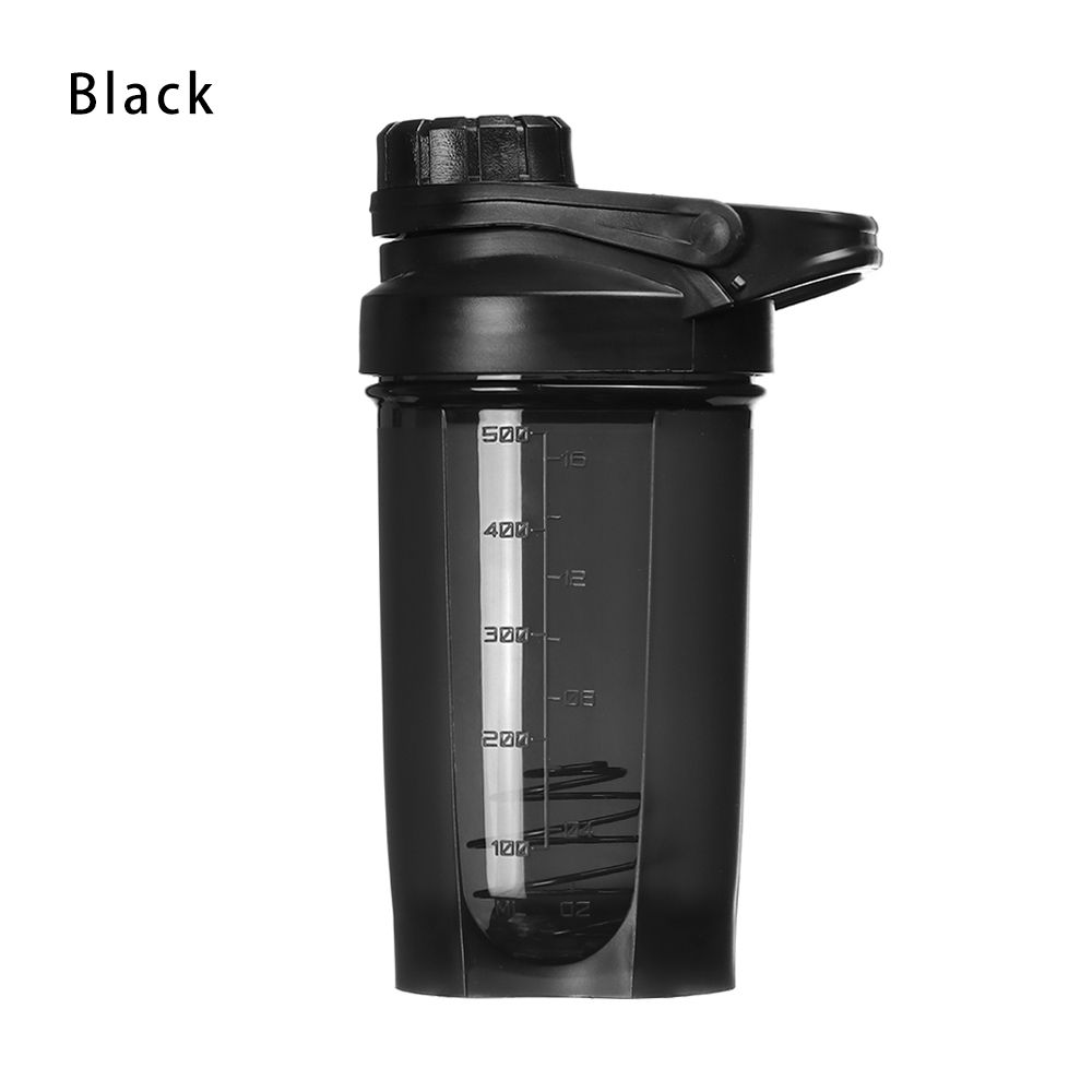SHILU 500ml Ngoài trời Cầm tay Nhựa Bình nước thể thao Bình lắc dinh dưỡng Bình uống nước Cốc nước ép cà phê - 3