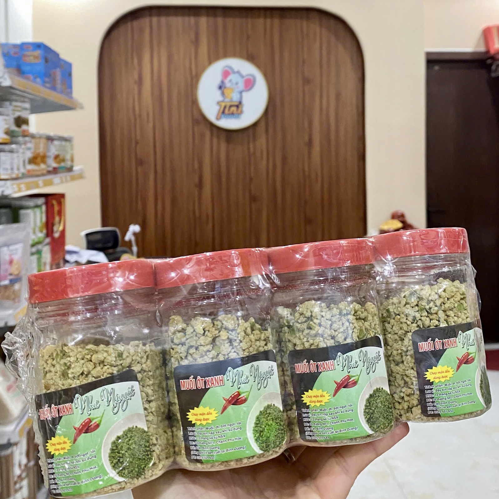 (LỐC 12 HŨ) Muối Ớt Xiêm Xanh Như Nguyệt - Cay the – Thơm nồng – Mặn nhẹ